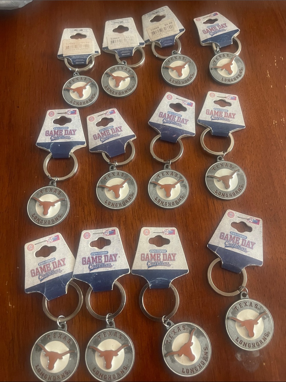 Texas Longhorns Game Day Keychain - Orange and Silver
